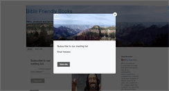 Desktop Screenshot of biblefriendlybooks.com